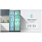 SAMSUNG  RS67A8810S9/EF Ψυγείο Ντουλάπα Full NoFrost  Inox  ΕΩΣ 12 ΔΟΣΕΙΣ - Image 3