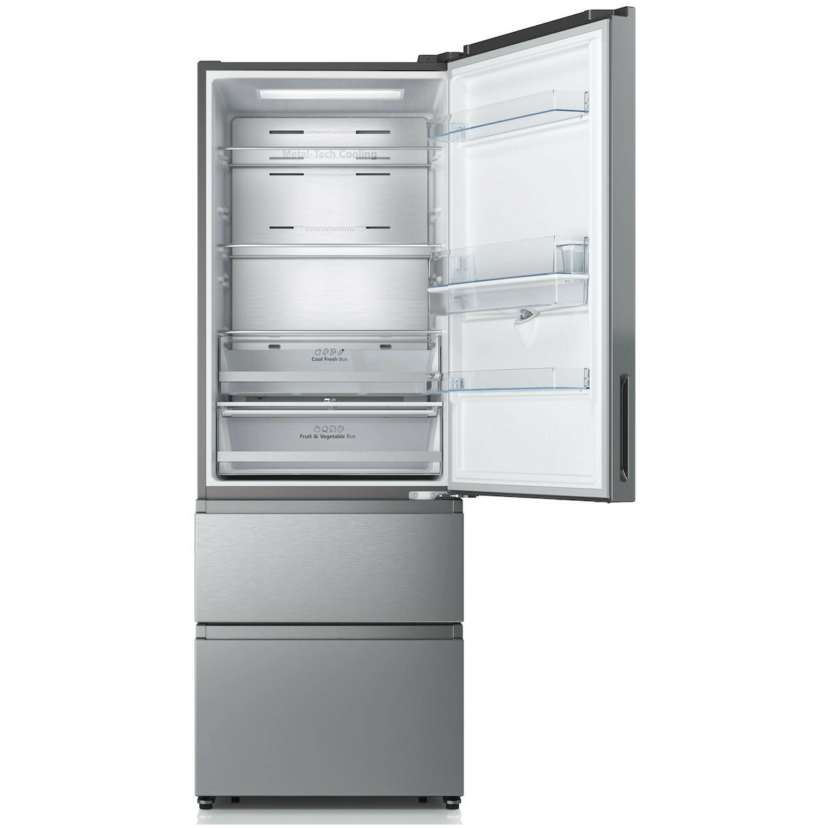 Hisense RT641N4WIE1 Ψυγειοκαταψύκτης 493lt Total NoFrost Υ200xΠ70.4xΒ69.4cm Inox ΕΩΣ 12 ΔΟΣΕΙΣ - Image 5