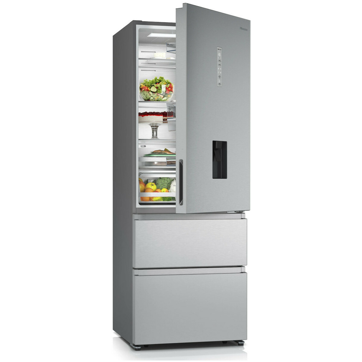 Hisense RT641N4WIE1 Ψυγειοκαταψύκτης 493lt Total NoFrost Υ200xΠ70.4xΒ69.4cm Inox ΕΩΣ 12 ΔΟΣΕΙΣ - Image 3