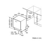 ΒΟSCH SGV4HVX31E Εντοιχιζόμενο Πλυντήριο Πιάτων 60cm Ε ΕΩΣ 12 ΔΟΣΕΙΣ - Image 3