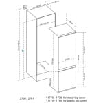 SHARP SJ-BF250M1XS Ψυγειοκαταψύκτης Εντοιχιζόμενος 251lt Υ177xΠ54xΒ54.5εκ. Λευκός F ΕΩΣ 12 ΔΟΣΕΙΣ - Image 2