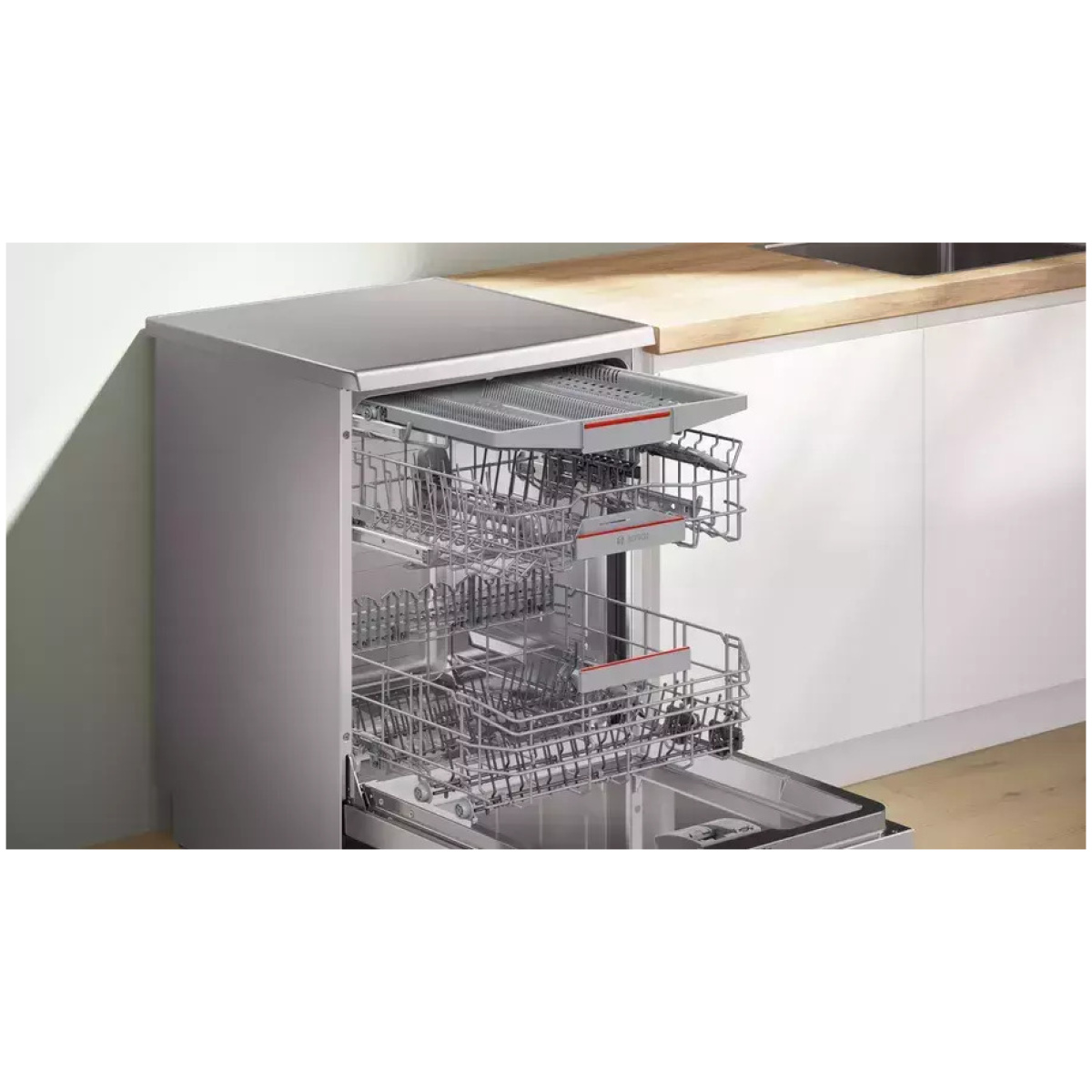 Bosch SMS4ECI26E Ελεύθερο Πλυντήριο Πιάτων με Wi-Fi για 13 Σερβίτσια Inox ΕΩΣ 12 ΔΟΣΕΙΣ - Image 3