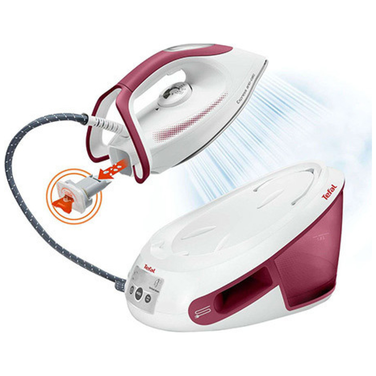 TEFAL SV8012 Σύστημα Σιδερώματος Πίεσης 6.2bar με Δοχείο 1.8lt ΕΩΣ 12 ΔΟΣΕΙΣ - Image 3