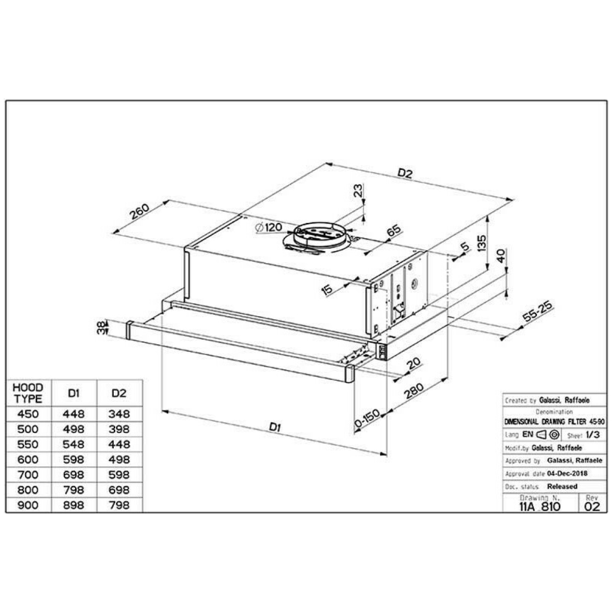 Faber Telescopic T3100 Συρόμενος Απορροφητήρας 60cm Inox ΕΩΣ 12 ΔΟΣΕΙΣ - Image 3