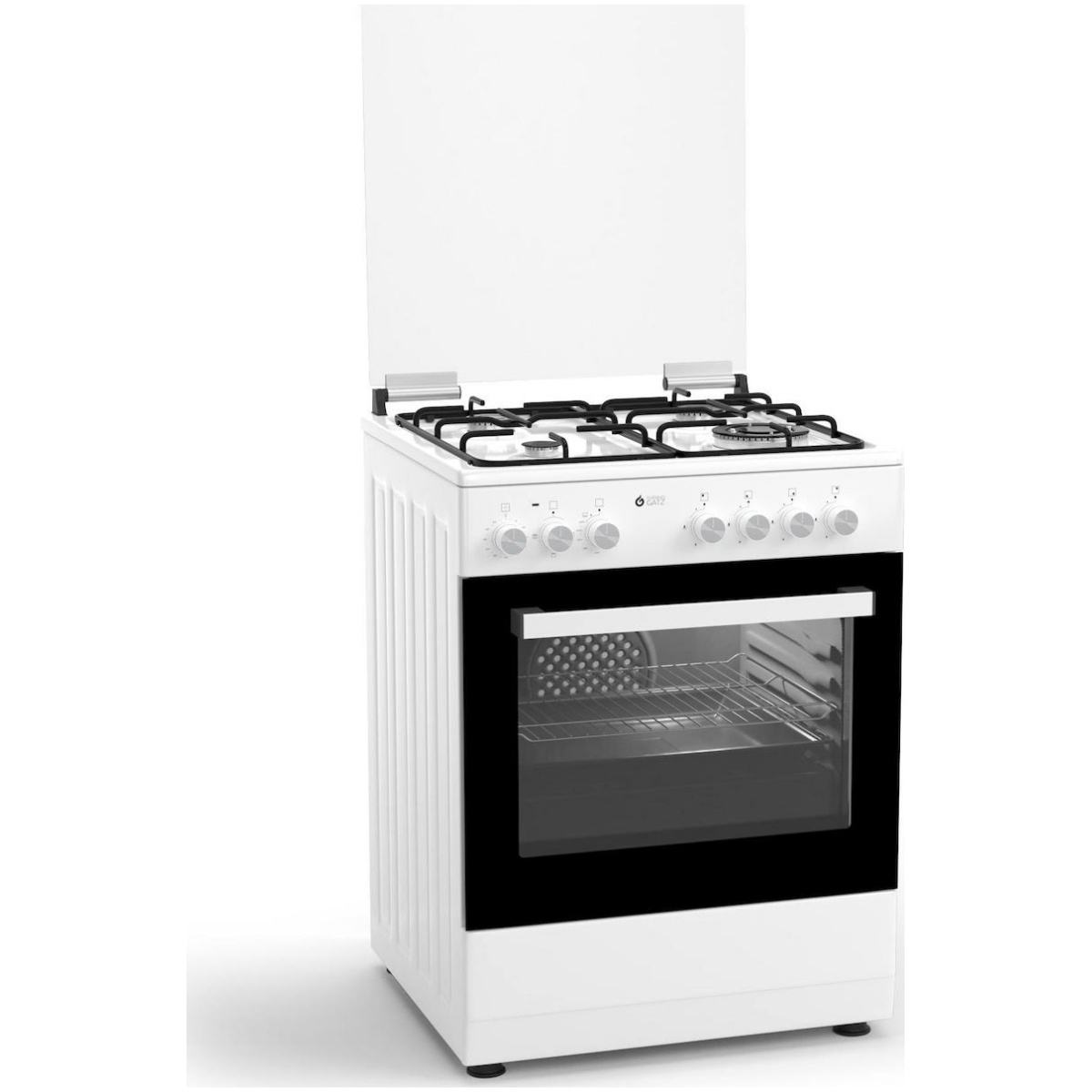 THERMOGATZ TGS-5020-WH MULTIGAS Κουζίνα Αερίου ΛΕΥΚΗ με ηλεκτρικό Grill ΕΩΣ 12 ΔΟΣΕΙΣ - Image 1