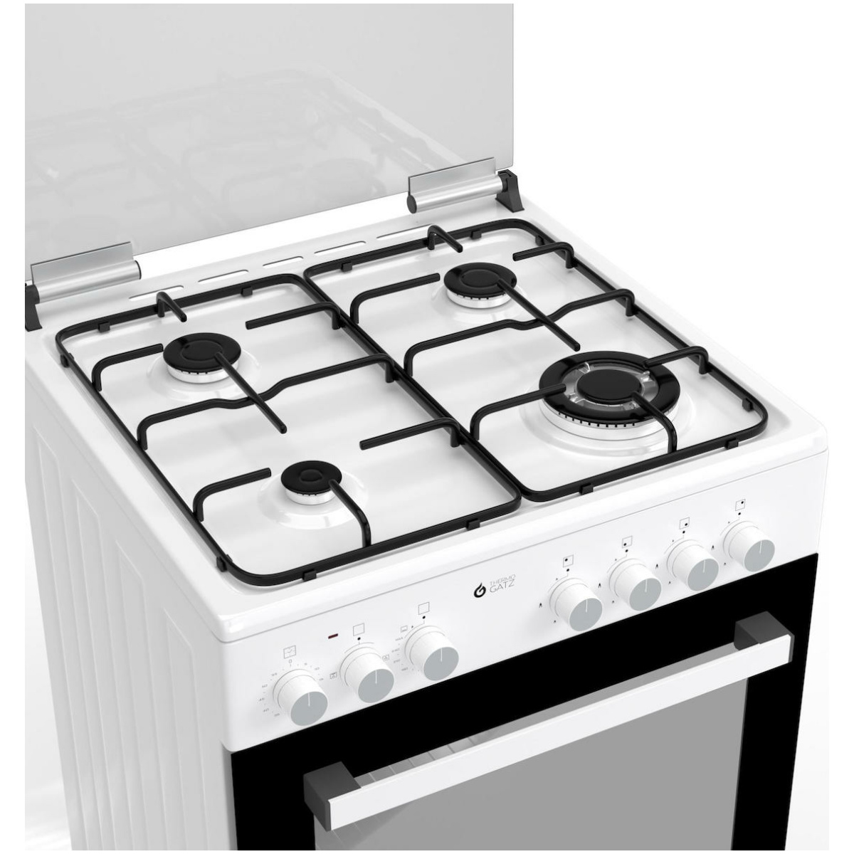 THERMOGATZ TGS-5020-WH MULTIGAS Κουζίνα Αερίου ΛΕΥΚΗ με ηλεκτρικό Grill ΕΩΣ 12 ΔΟΣΕΙΣ - Image 2