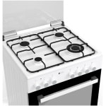 THERMOGATZ TGS-5020-WH MULTIGAS Κουζίνα Αερίου ΛΕΥΚΗ με ηλεκτρικό Grill ΕΩΣ 12 ΔΟΣΕΙΣ - Image 2