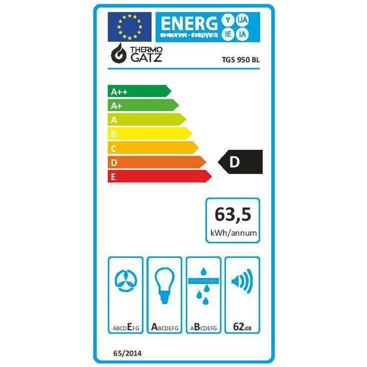 THERMOGATZ TGS-950-BL RUSTIC Απορροφητήρας Καμινάδα 60cm ΕΩΣ 12 ΔΟΣΕΙΣ - Image 2