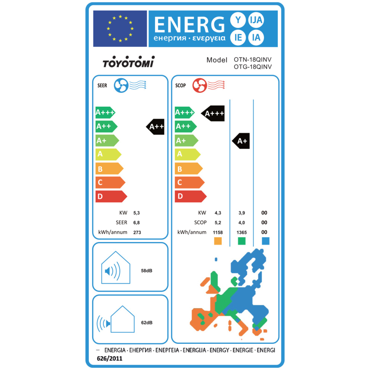 ΣΕΤ ΚΛΙΜΑΤΙΣΤΙΚΟ TOYOTOMI OTN-18QINV / OTG-18QINV INVERTER ORA ΜΕ ΙΟΝΙΣΤΗ ΚΑΙ WIFI A++ 18000 BTU ΕΩΣ 12 ΔΟΣΕΙΣ - Image 2