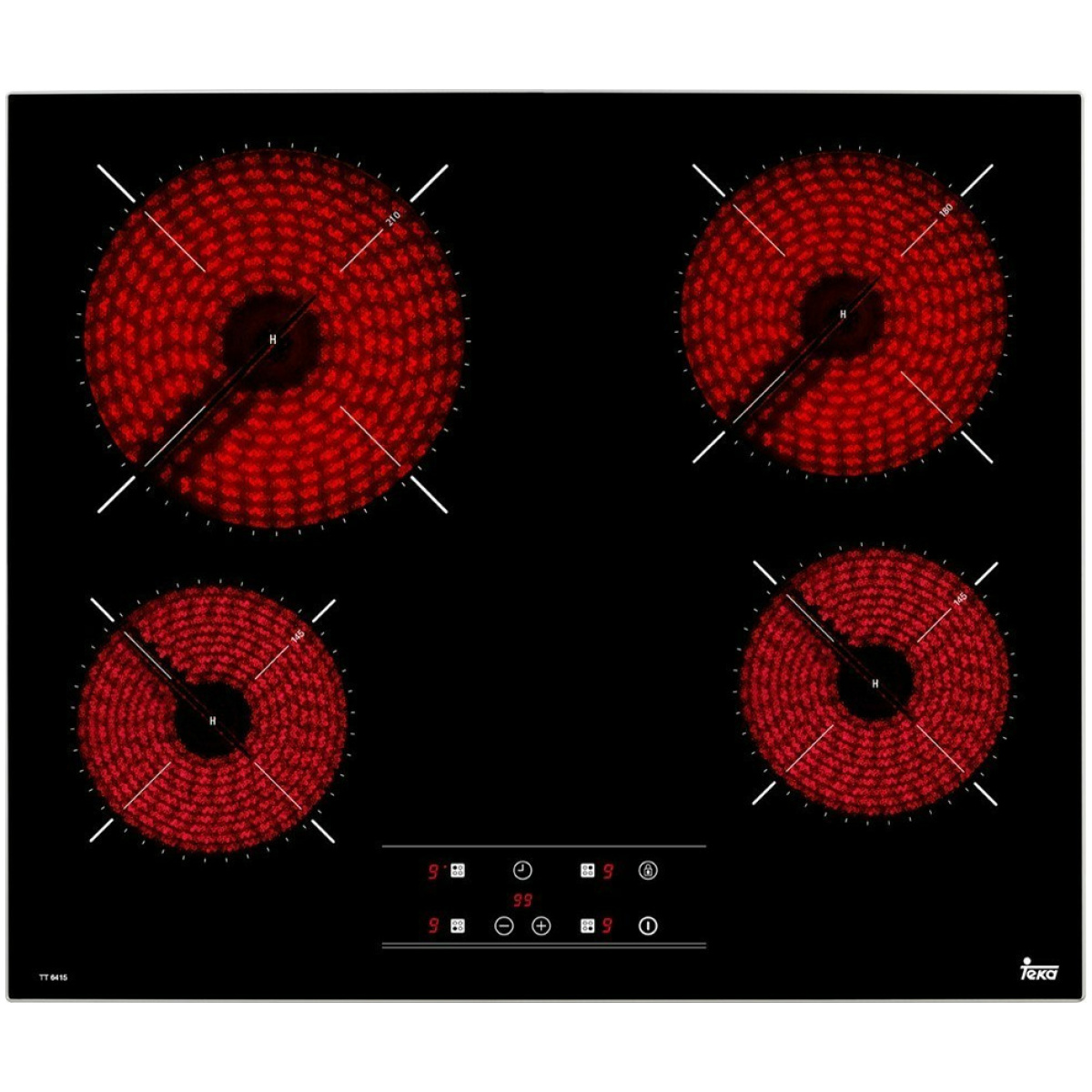 TEKA TT 6415 Αυτόνομη Κεραμική Εστία 60cm ΕΩΣ 12 ΔΟΣΕΙΣ - Image 1