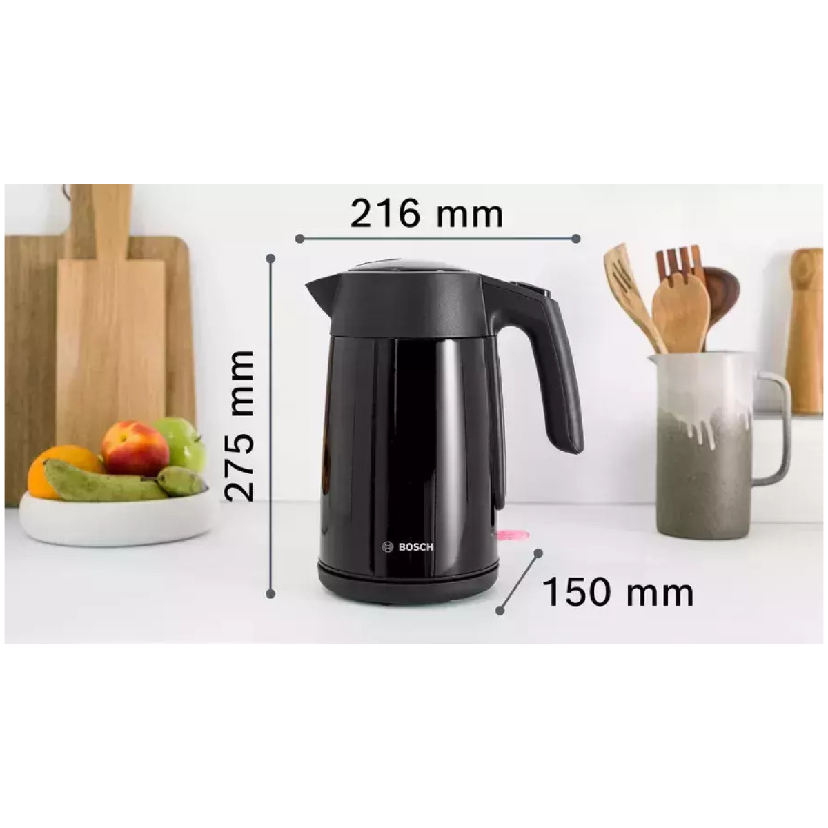 Bosch TWK7L463 Βραστήρας 1.7lt 2400W Black ΕΩΣ 12 ΔΟΣΕΙΣ - Image 3