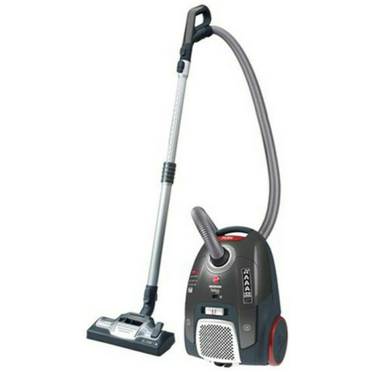 HOOVER Telios Extra TX63SE 011 Ηλεκτρική Σκούπα 550W με Σακούλα 3.5lt Γκρι ΕΩΣ 12 ΔΟΣΕΙΣ - Image 1