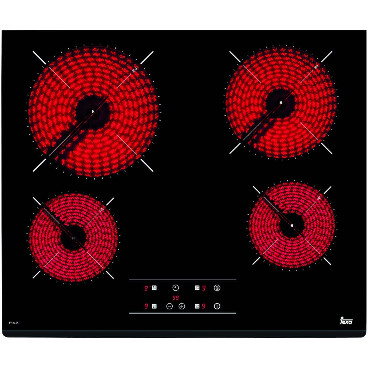 TEKA TZ 6415 Αυτόνομη Κεραμική Εστία 60cm ΕΩΣ 12 ΔΟΣΕΙΣ - Image 1
