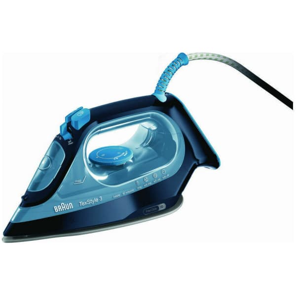BRAUN TexStyle 3 SI 3050 Σίδερο Ατμού 2400W με Συνεχόμενη Παροχή 45gr/min και Κεραμική Πλάκα ΕΩΣ 12 ΔΟΣΕΙΣ