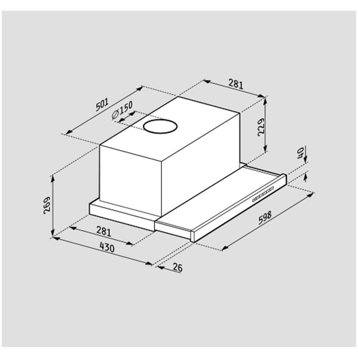 Pyramis 065036801 Turbo Plus Συρόμενος Απορροφητήρας 60cm Inox ΕΩΣ 12 ΔΟΣΕΙΣ - Image 3