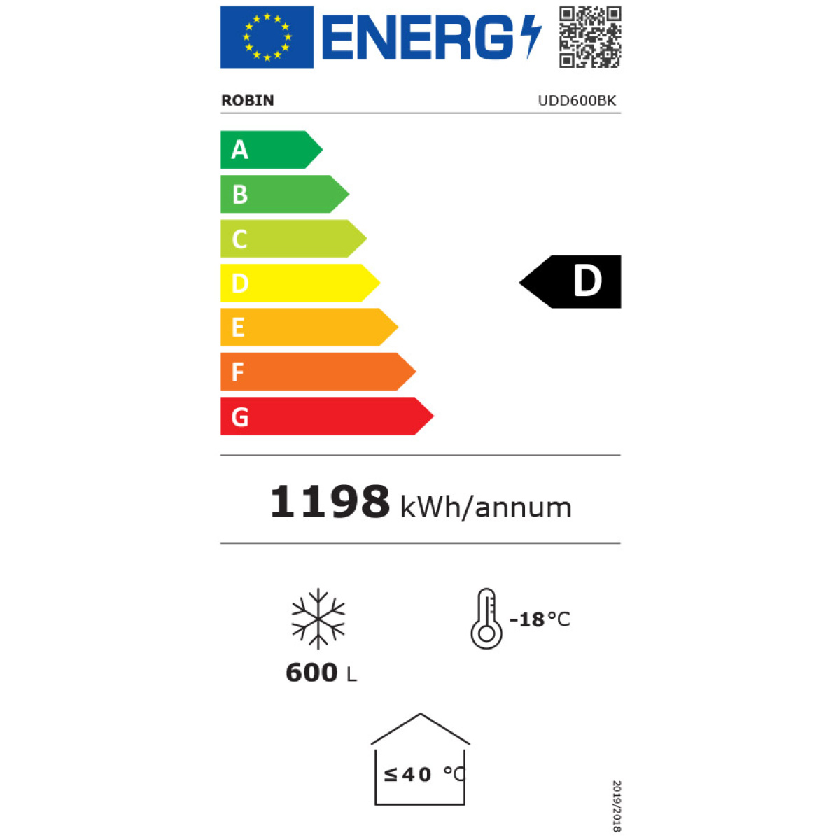 ROBIN UDD600BK Επαγγελματικός Καταψύκτης Μπαούλο 600lt Π83.3 x Β205.5 x Υ71.5εκ. D ΕΩΣ 12 ΔΟΣΕΙΣ - Image 2