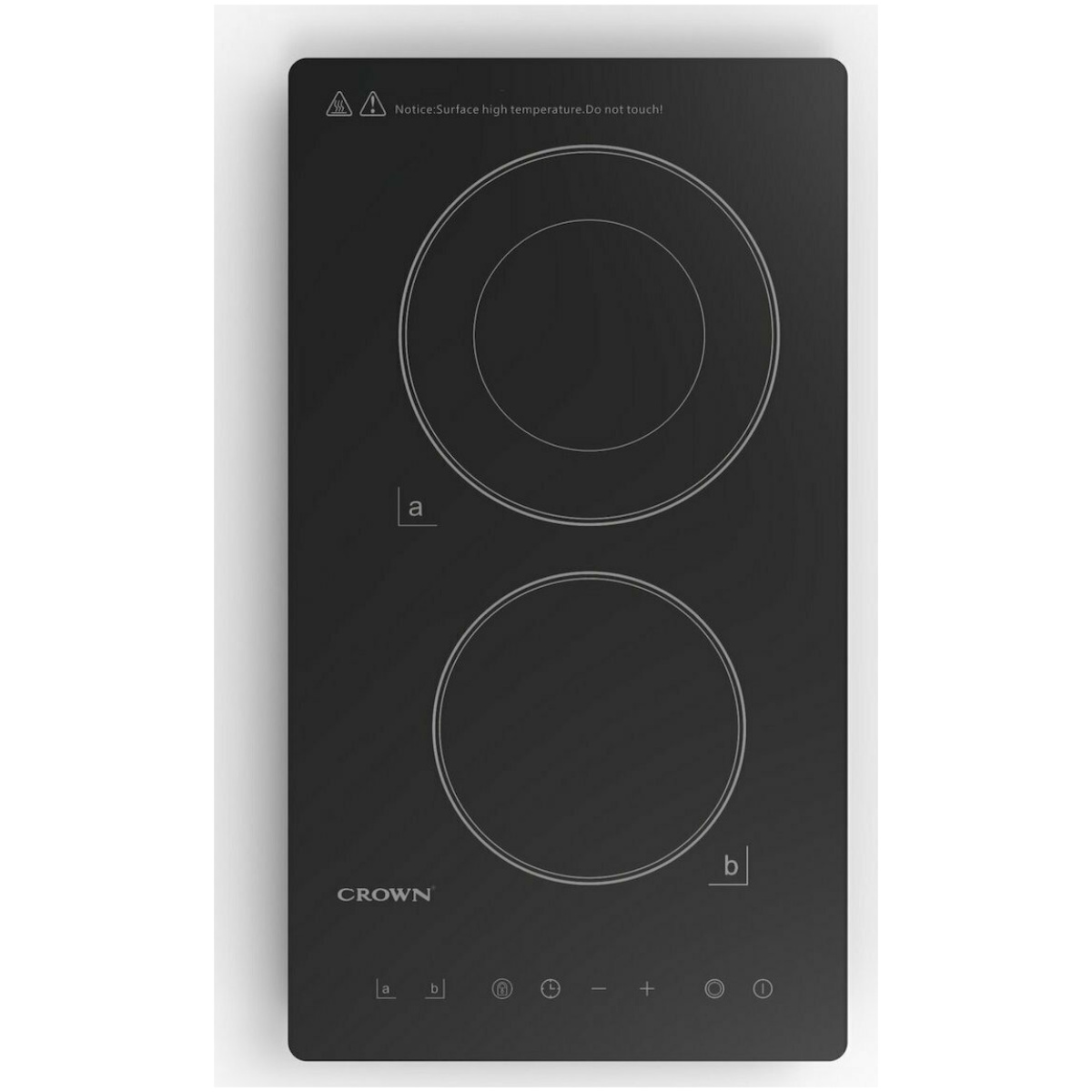 CROWN VCP 32D Κεραμική Εστία Domino Άνω Πάγκου 29x52cm ΕΩΣ 12 ΔΟΣΕΙΣ - Image 1