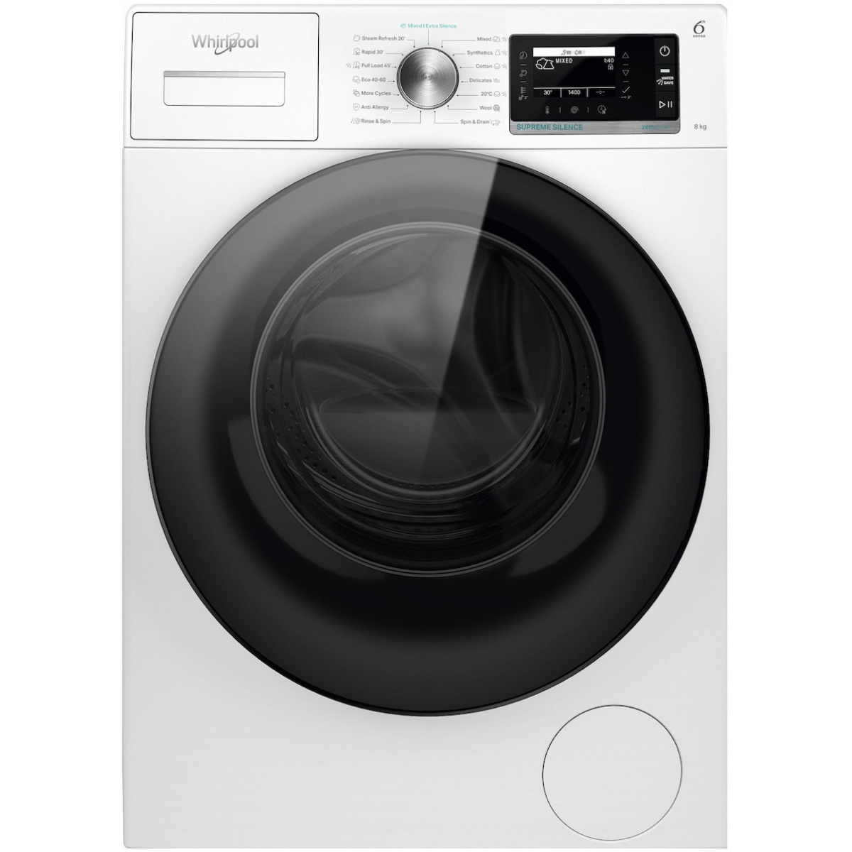 Whirlpool Πλυντήριο Ρούχων 8kg με Ατμό 1400 Στροφών W7X 89 SILENCE EE (ΕΩΣ 12 ΔΟΣΕΙΣ) - Image 1