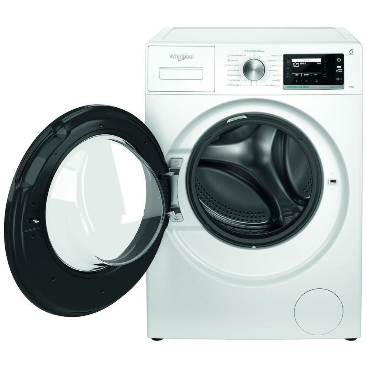 Whirlpool Πλυντήριο Ρούχων 8kg με Ατμό 1400 Στροφών W7X 89 SILENCE EE (ΕΩΣ 12 ΔΟΣΕΙΣ) - Image 2