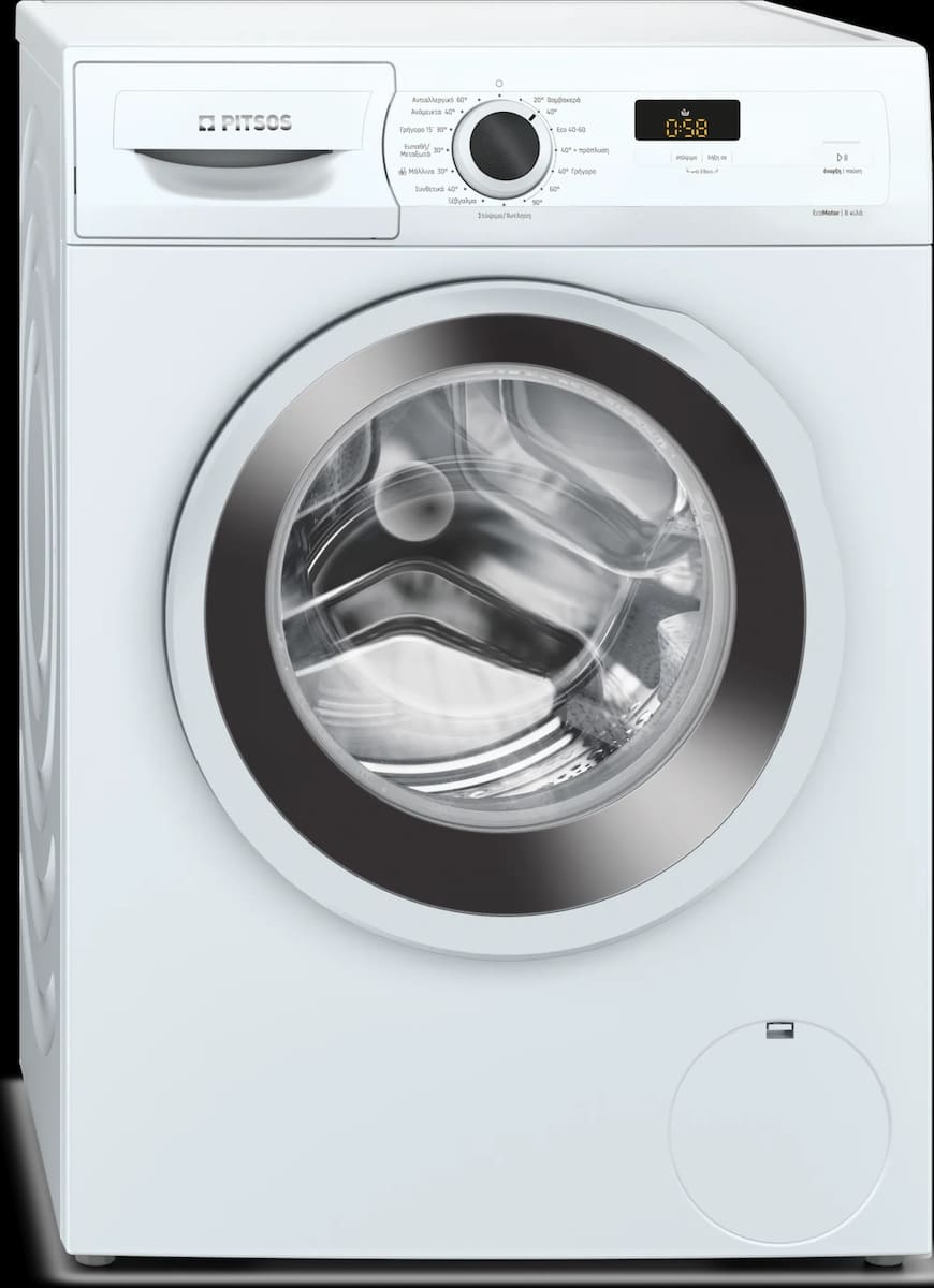 WF4J06L8-90a.jpeg Pitsos WF4J06L8 Πλυντήριο Ρούχων 8kg 1400 Στροφών (EΩΣ 12 ΔΟΣΕΙΣ) - Image 1