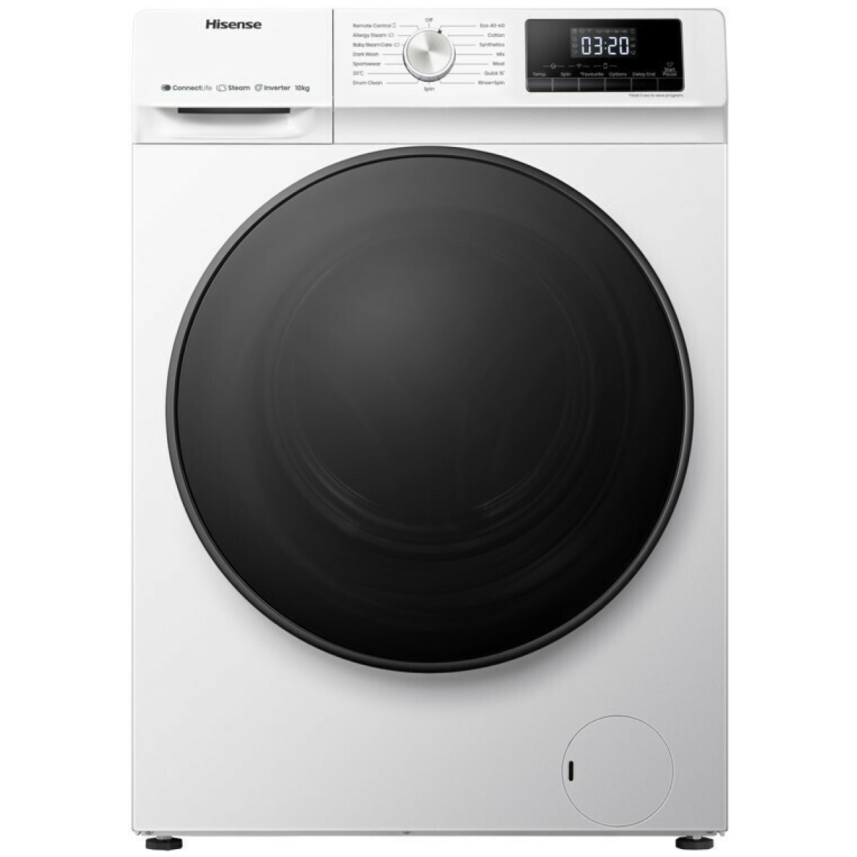 Hisense WFQA1014EVJMW Πλυντήριο Ρούχων 10kg με Ατμό 1400 Στροφών ΕΩΣ 12 ΔΟΣΕΙΣ - Image 1