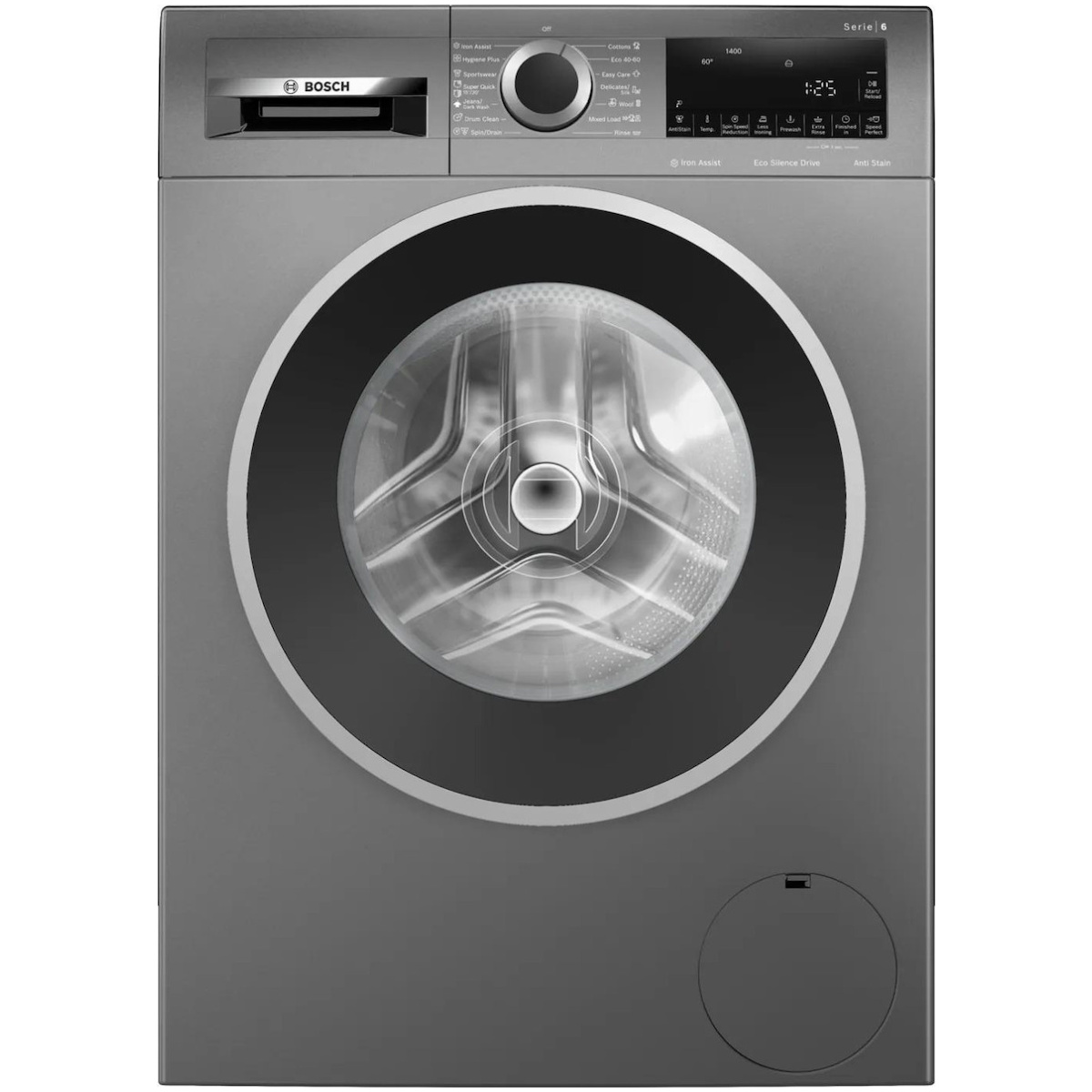 Bosch Πλυντήριο Ρούχων 9kg με Ατμό 1400 Στροφών Inox WGG244ZREU (ΕΩΣ 12 ΔΟΣΕΙΣ) - Image 1