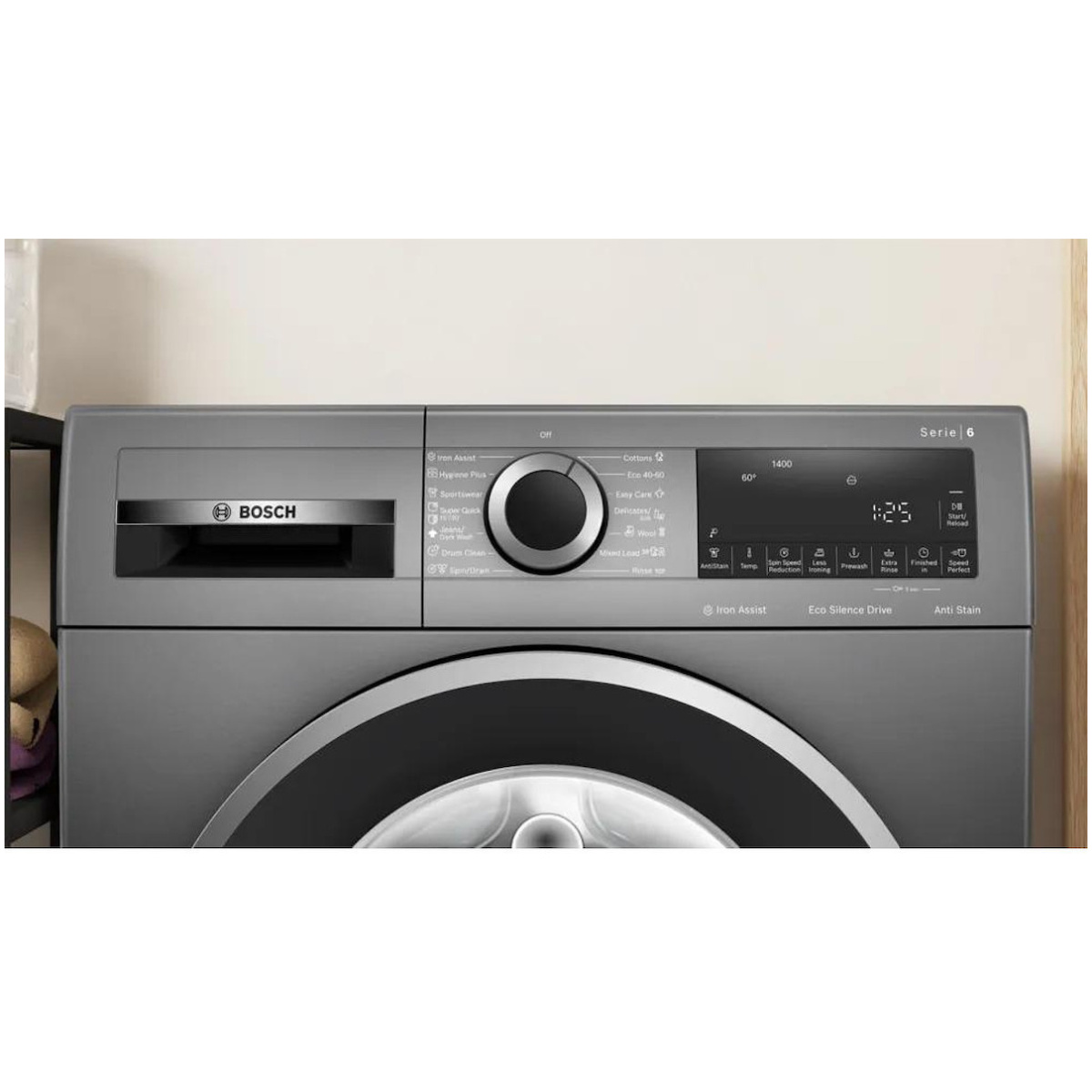 Bosch Πλυντήριο Ρούχων 9kg με Ατμό 1400 Στροφών Inox WGG244ZREU (ΕΩΣ 12 ΔΟΣΕΙΣ) - Image 3
