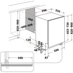 WHIRLPOOL WIP 4T133 PFE Πλυντήριο Πιάτων Εντοιχιζόμενο 60cm D ΕΩΣ 12 ΔΟΣΕΙΣ - Image 5
