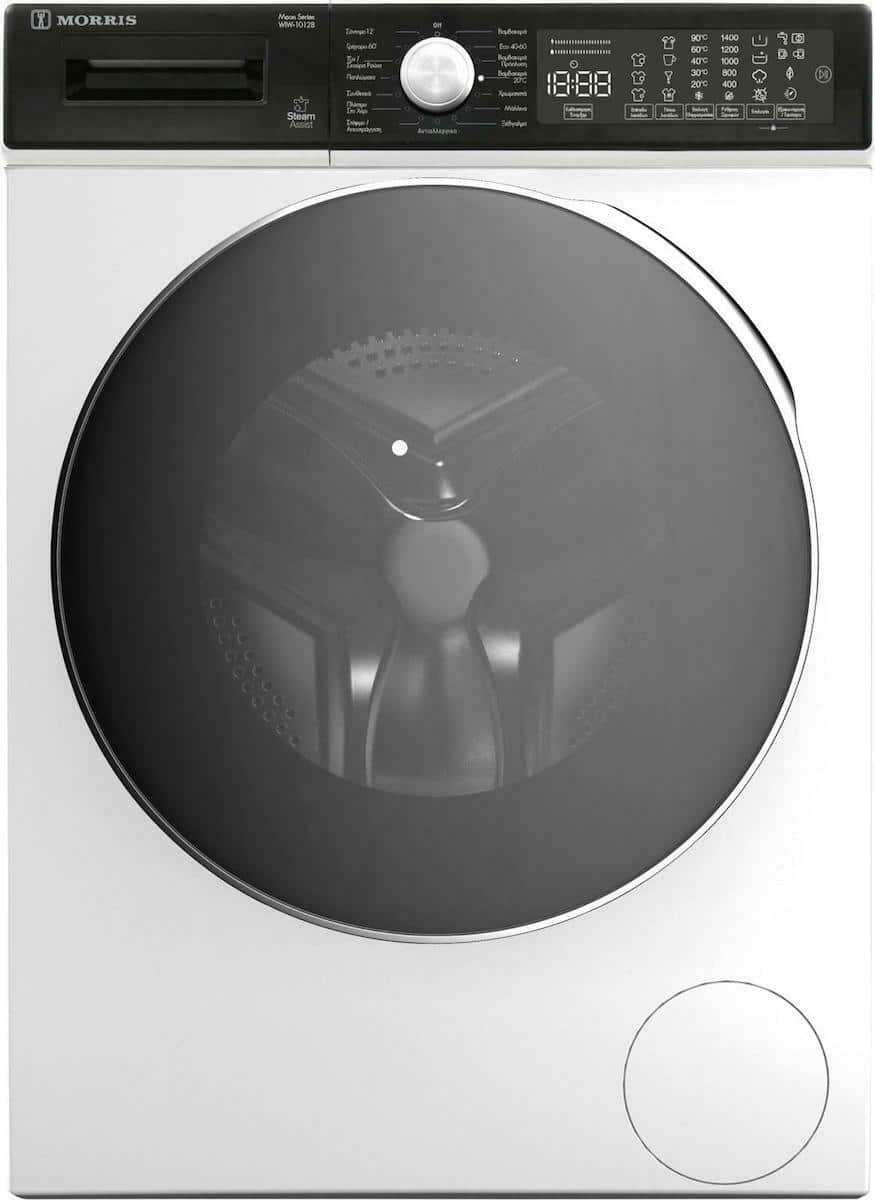 WIW-10128_01-1e6.jpeg MORRIS WIW-10128 Πλυντήριο Ρούχων 10kg με Ατμό 1400 Στροφών A ΕΩΣ 12 ΔΟΣΕΙΣ - Image 1