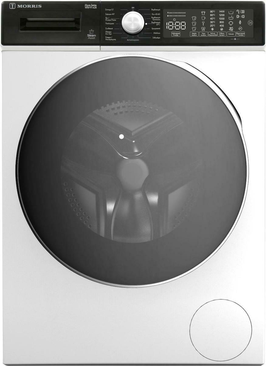WIW-91428_01-342.jpeg MORRIS WIW-91428 Πλυντήριο Ρούχων 9kg με Ατμό 1400 Στροφών A ΕΩΣ 12 ΔΟΣΕΙΣ - Image 1
