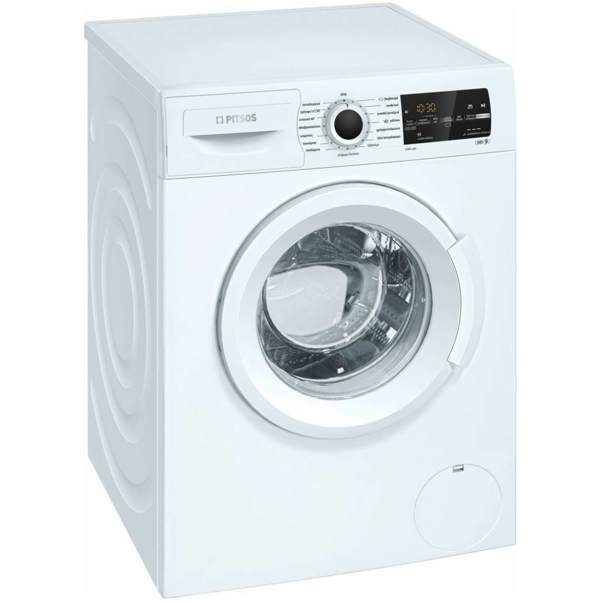 PITSOS WQP1200G9 Πλυντήριο Ρούχων 9KG A+++ ΕΩΣ 12 ΔΟΣΕΙΣ - Image 1