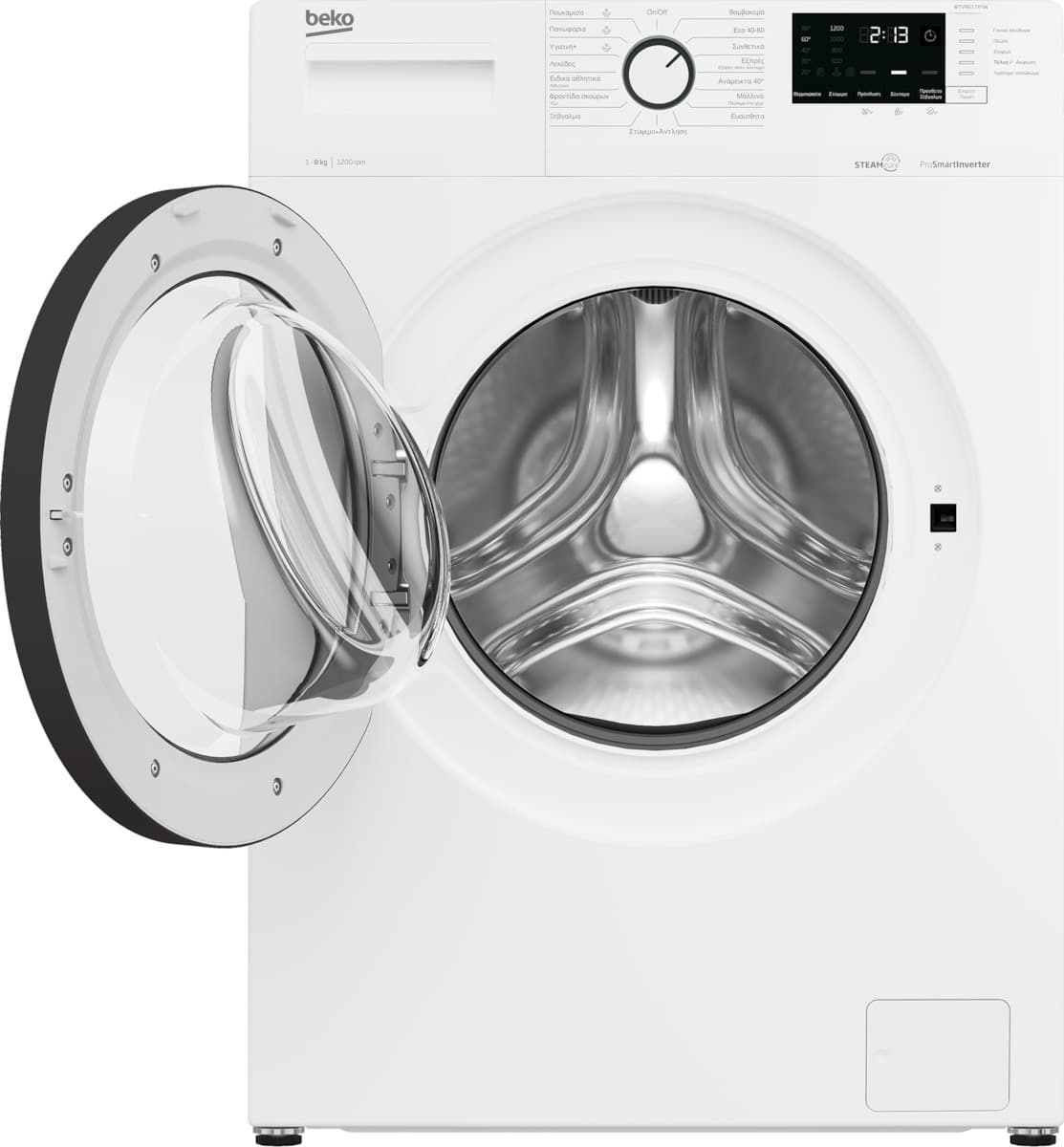 WTV-8612-XSW_02-ae7.jpeg BEKO WTV 8612 XSW Πλυντήριο Ρούχων 8kg με Ατμό C ΕΩΣ 12 ΔΟΣΕΙΣ - Image 2