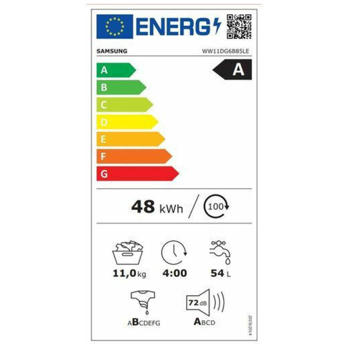 Samsung Πλυντήριο Ρούχων 11kg 1400 Στροφών WW11DG6B85LEU4 (ΕΩΣ 12 ΔΟΣΕΙΣ) - Image 3