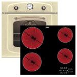 WHIRLPOOL AKP288JA + AKT8090NE Κουζίνα Εντοιχιζόμενη με Εστίες Κεραμικές ΕΩΣ 12 ΔΟΣΕΙΣ