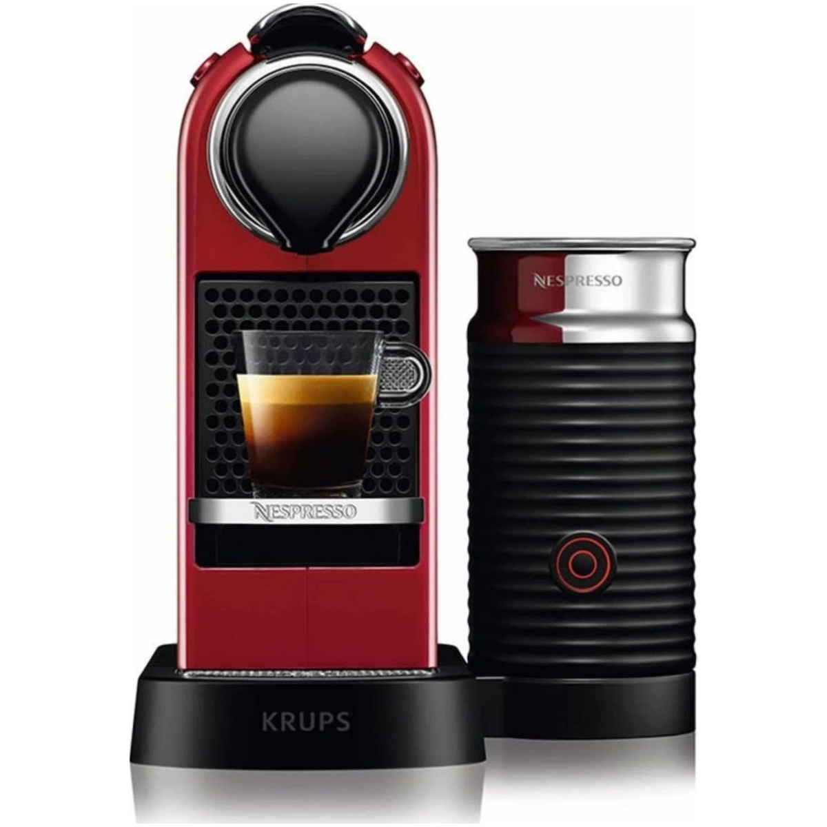 Krups XN7615V Citiz & Milk Καφετιέρα για Κάψουλες Nespresso Πίεσης 19bar με Αφρογαλιέρα Red (ΕΩΣ 12 ΔΟΣΕΙΣ) - Image 1