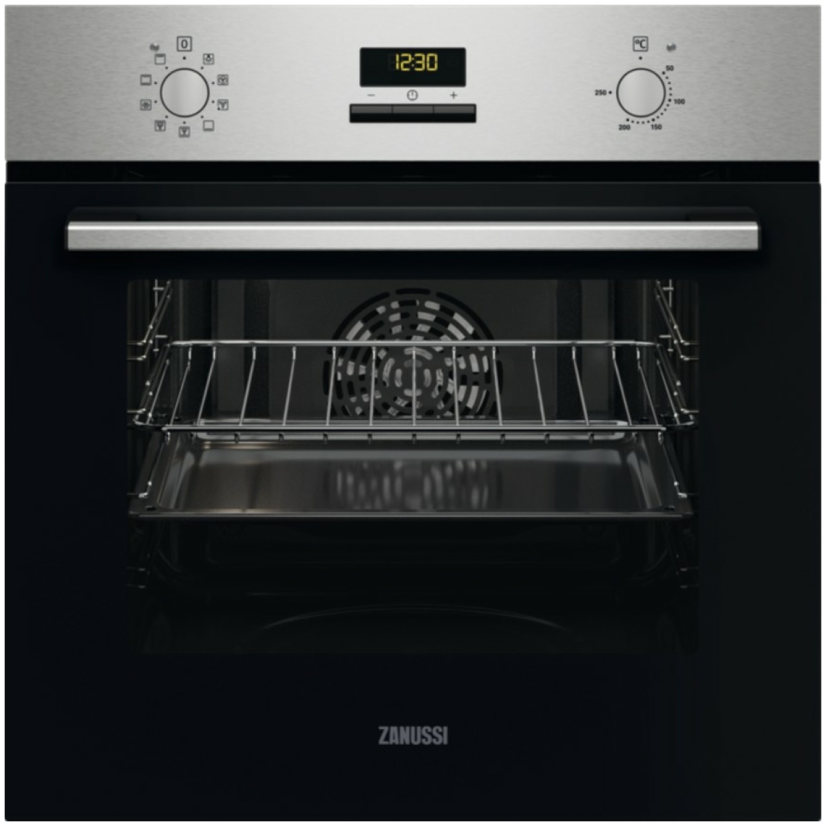 ZANUSSI ZOHEE2X2 Φούρνος άνω Πάγκου 65lt χωρίς Εστίες Π59.4εκ. Inox ΕΩΣ 12 ΔΟΣΕΙΣ - Image 1
