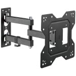 Powertech PT-1129 Βάση Τηλεόρασης Τοίχου με Βραχίονα έως 43" και 30kg (PT-1129) Μαύρο ΕΩΣ 12 ΔΟΣΕΙΣ