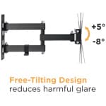 Powertech PT-1129 Βάση Τηλεόρασης Τοίχου με Βραχίονα έως 43" και 30kg (PT-1129) Μαύρο ΕΩΣ 12 ΔΟΣΕΙΣ - Image 2