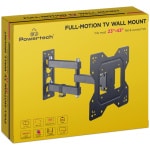 Powertech PT-1129 Βάση Τηλεόρασης Τοίχου με Βραχίονα έως 43" και 30kg (PT-1129) Μαύρο ΕΩΣ 12 ΔΟΣΕΙΣ - Image 5