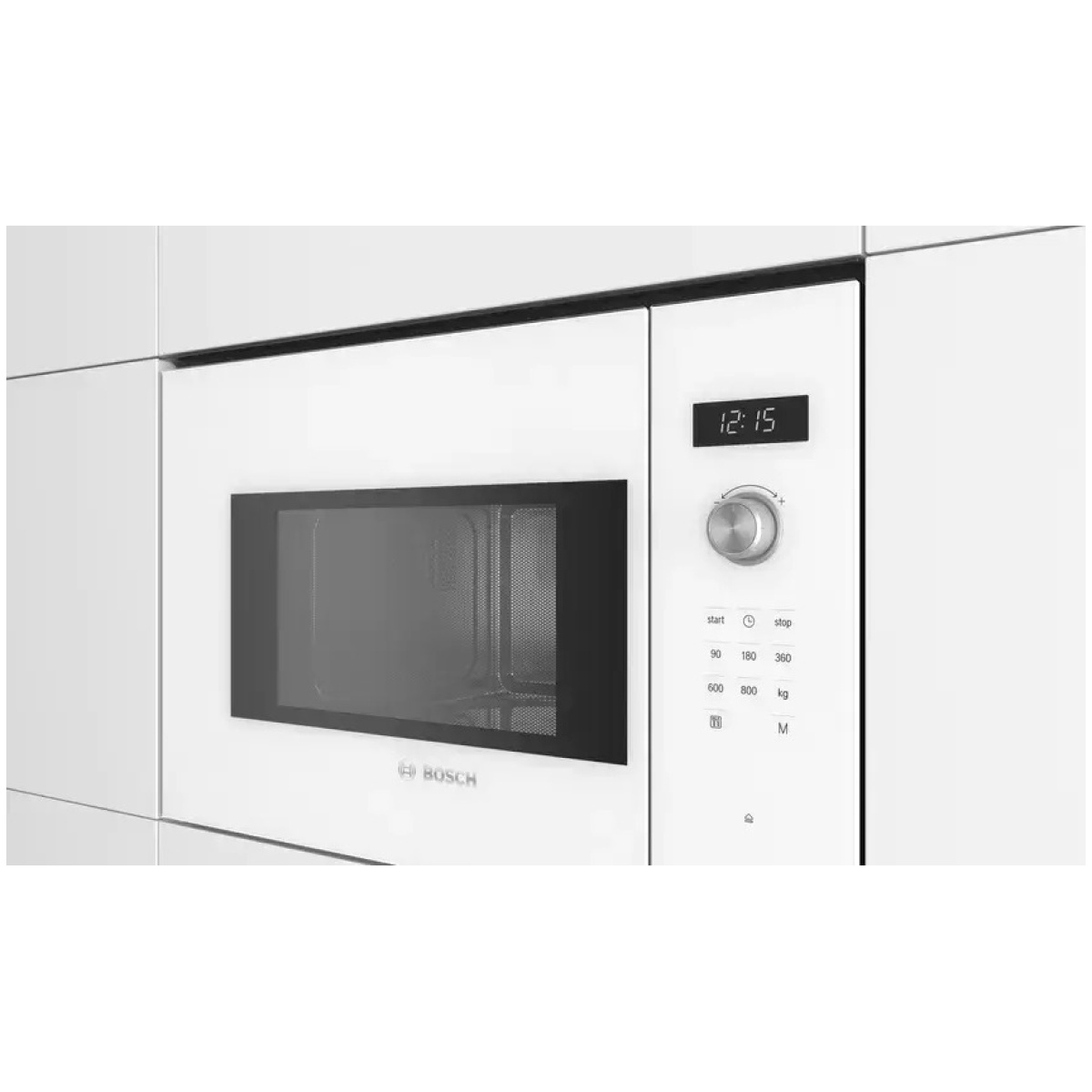 Bosch BFL524MW0 Εντοιχιζόμενος Φούρνος Μικροκυμάτων με Grill 20lt, Λευκός ΕΩΣ 12 ΔΟΣΕΙΣ - Image 2