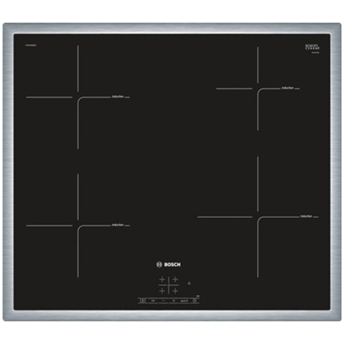 BOSCH PUE645BB1E Εστία Επαγωγική Άνω Πάγκου 58.3x51.3cm ΕΩΣ 12 ΔΟΣΕΙΣ - Image 1