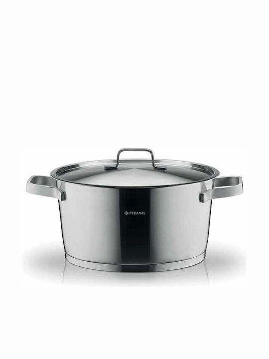 ΚΑΤΣΑΡΟΛΕΣ PYRAMIS STEEL LINE 26CM INOX 014006001 ΕΩΣ 12 ΔΟΣΕΙΣ - Image 1