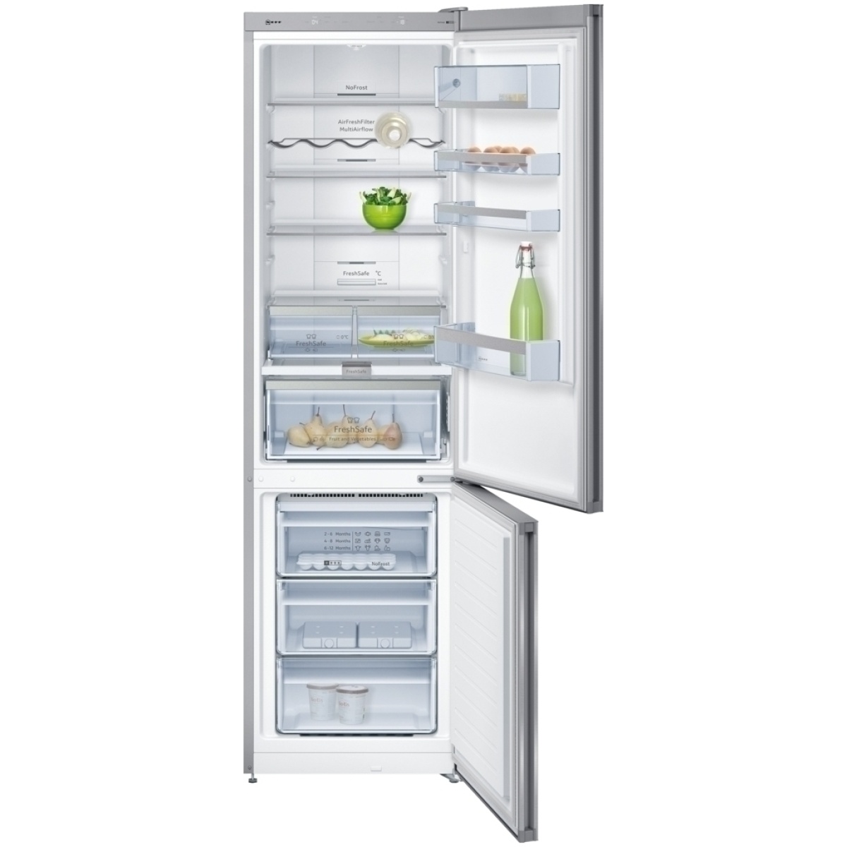 NEFF KG7393I30 Ψυγειοκαταψύκτης NoFrost Inox A++ ΕΩΣ 12 ΔΟΣΕΙΣ - Image 2
