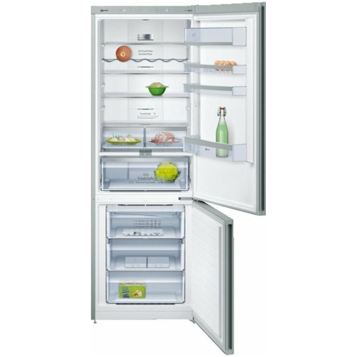 NEFF KG7493I40 Ψυγειοκαταψύκτης NoFrost Inox A+++ ΕΩΣ 12 ΔΟΣΕΙΣ - Image 2
