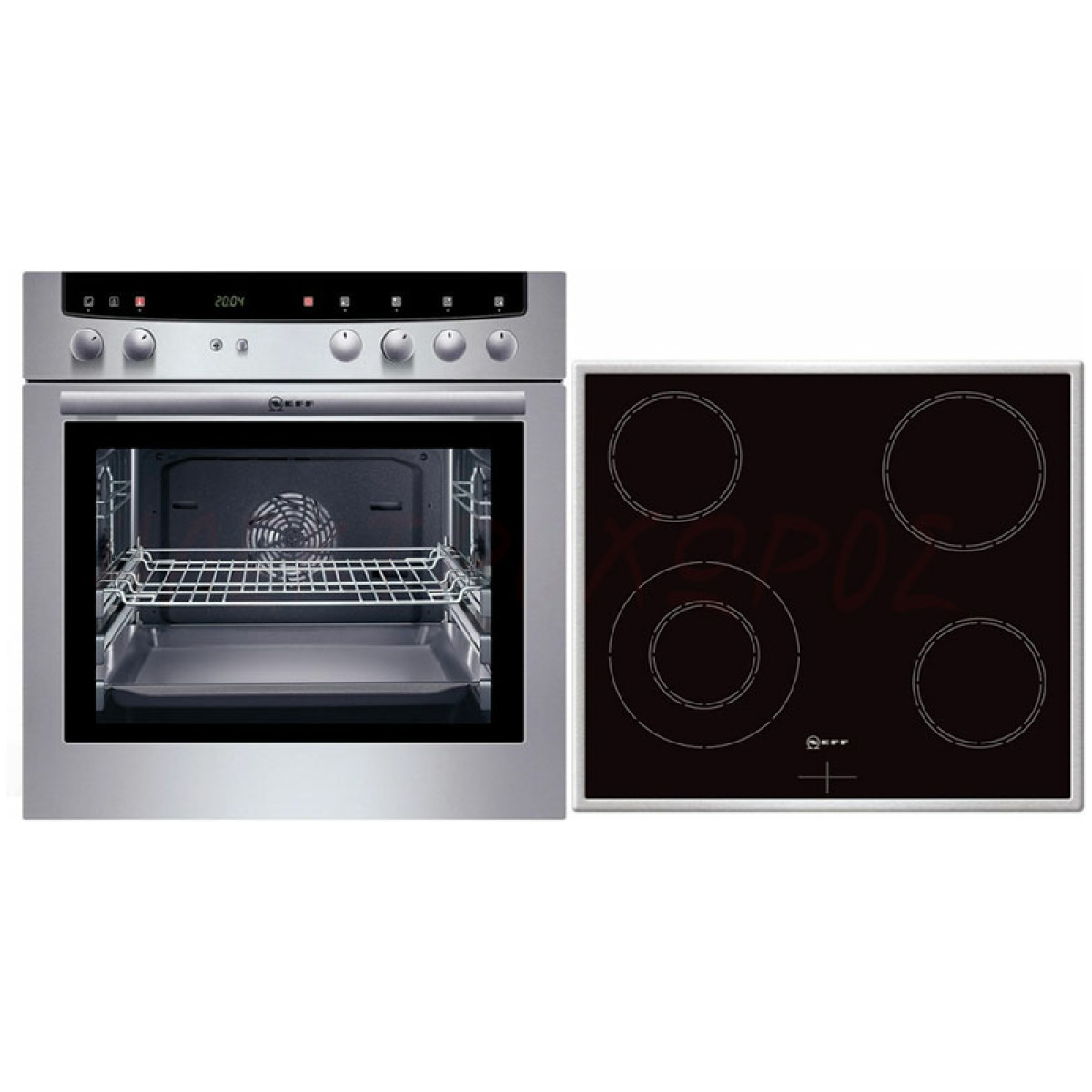 NEFF MEGA 1452N + MK1329 Κουζίνα Εντοιχιζόμενη με Κεραμικές Εστίες ΕΩΣ 12 ΔΟΣΕΙΣ - Image 1
