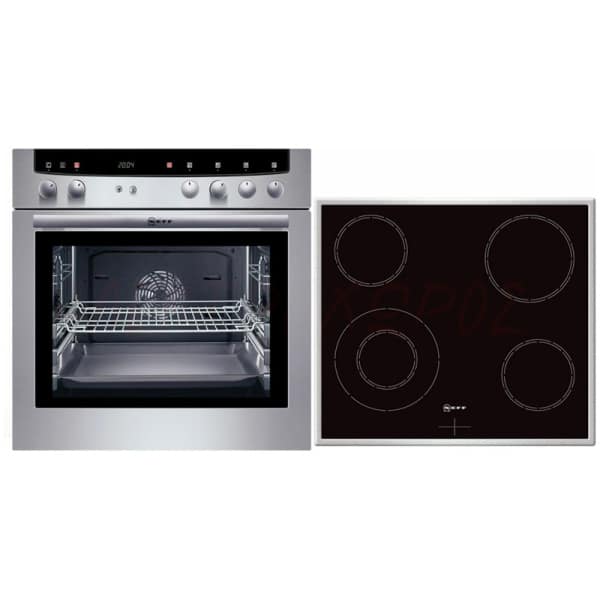 NEFF MEGA 1452N + MK1329 Κουζίνα Εντοιχιζόμενη με Κεραμικές Εστίες ΕΩΣ 12 ΔΟΣΕΙΣ