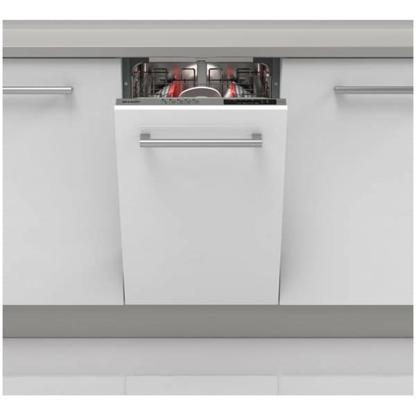 SHARP QW-NS14I49EX Πλυντήριο Πιάτων Εντοιχιζόμενο A++ 45cm ΕΩΣ 12 ΔΟΣΕΙΣ