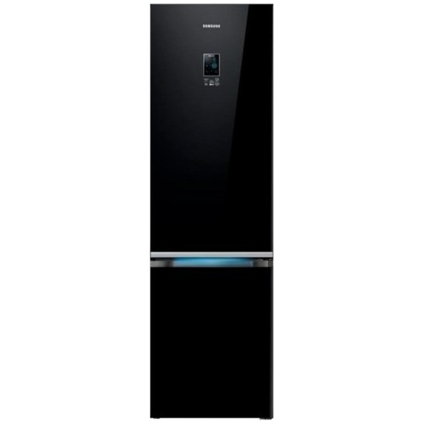 SAMSUNG RB37K63612C Ψυγειοκαταψύκτης NoFrost Black Glass A+ ΕΩΣ 12 ΔΟΣΕΙΣ