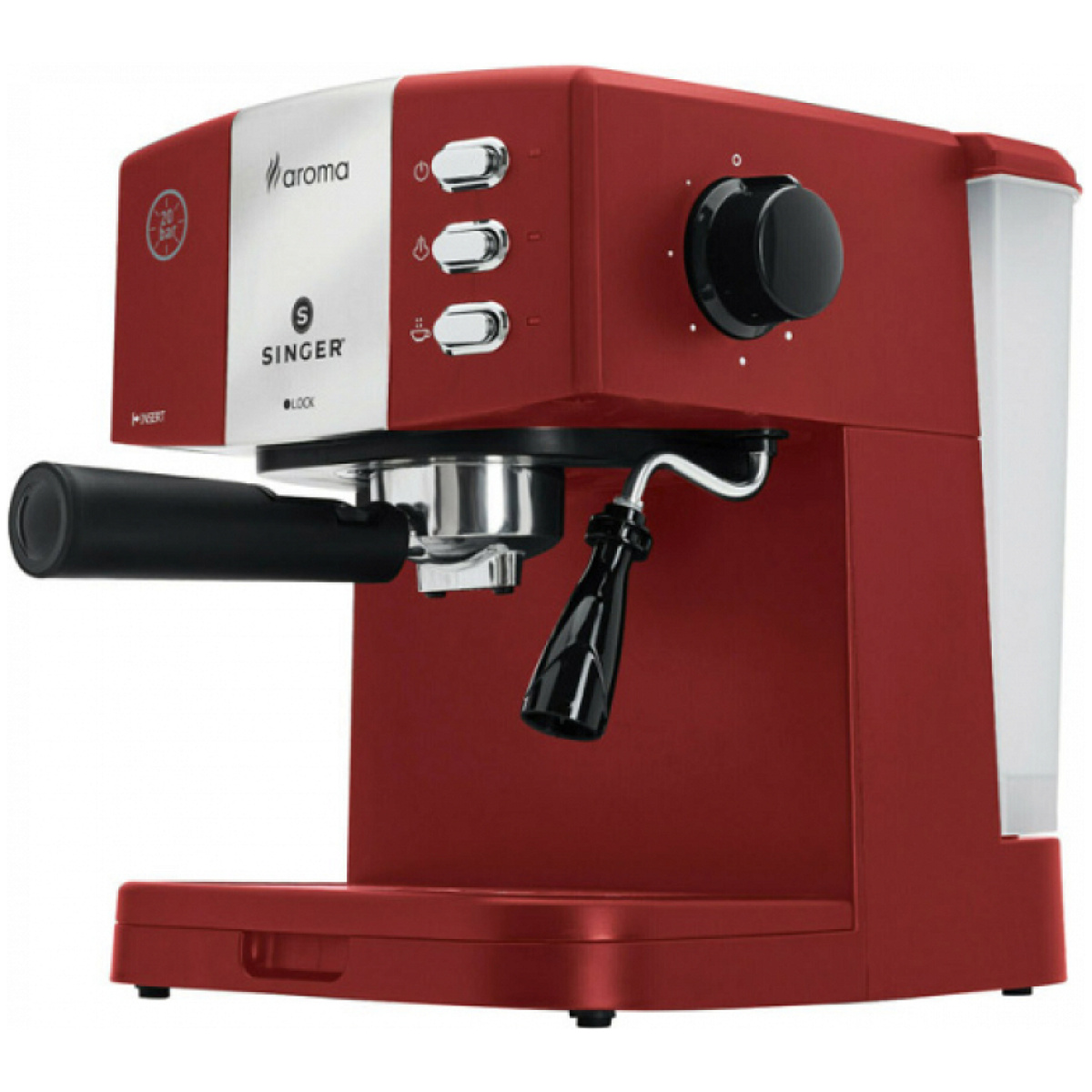 ΚΑΦΕΤΙΕΡΑ ΦΙΛΤΡΟΥ SINGER AROMA ES-851R 850W ΚΟΚΚΙΝΗ 20BAR ΕΩΣ 12 ΔΟΣΕΙΣ - Image 3
