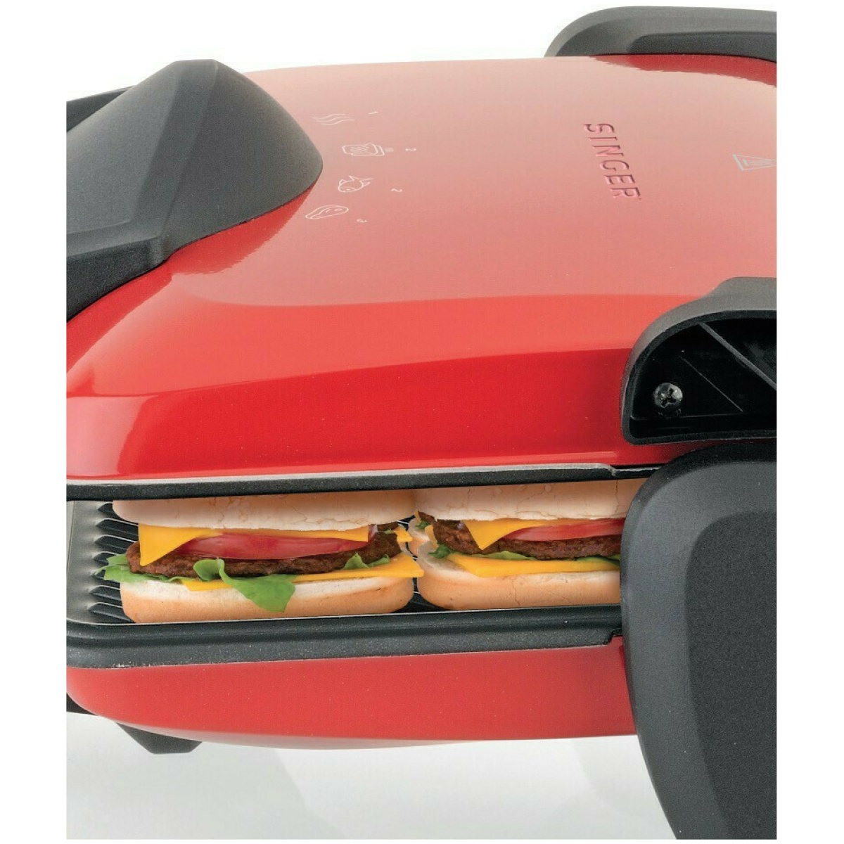 ΨΗΣΤΙΕΡΑ-ΤΟΣΤΙΕΡΑ SINGER CG-1800RD 1800W ΚΟΚΚΙΝΗ ΕΩΣ 12 ΔΟΣΕΙΣ - Image 3